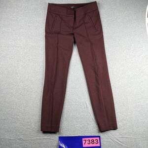 Loft Ann Taylor Casual Pants Womens Size 8 Burgundy Heather Stretch Casual